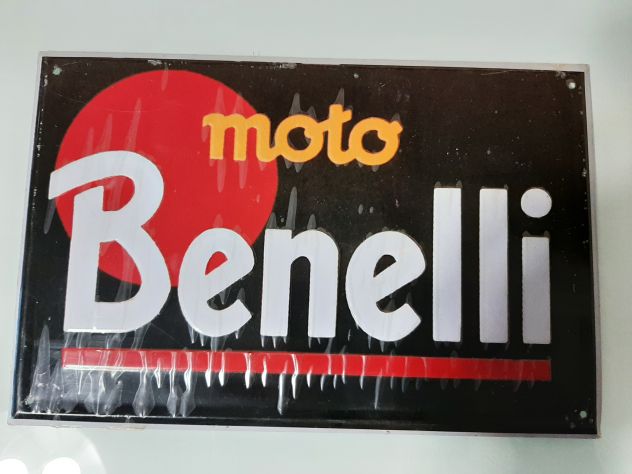 BENELLI MOTO TARGA IN RILIEVO - Foto 2