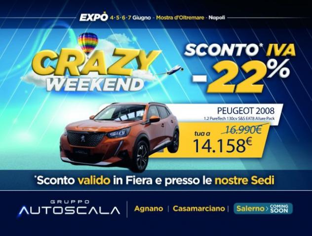 PEUGEOT 2008 1.2 PureTech 130cv S&S EAT8 Allure Pack rif. 23765381