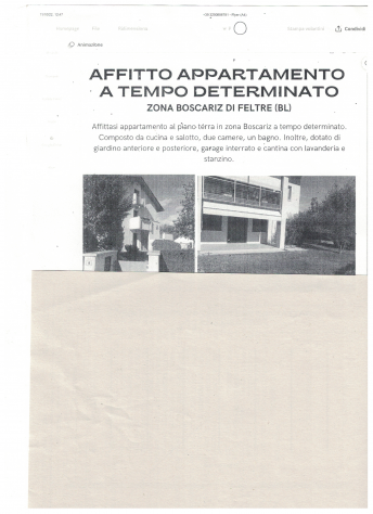 APPARTAMENTO in affitto a Feltre