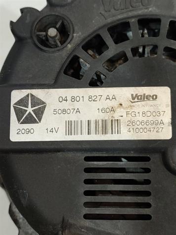 ALTERNATORE JEEP Patriot 1° Serie 04801827AA 651.925 diesel 2143 (07) - Foto 4