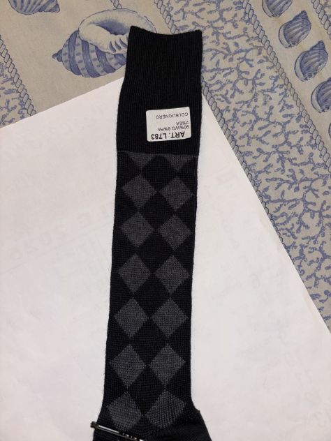 1 PAIO CALZE NUOVE IN LANA MERINO UOMO FIRMATE ORIGINALI VKNAGRANI,MADE IN ITALY - Foto 2