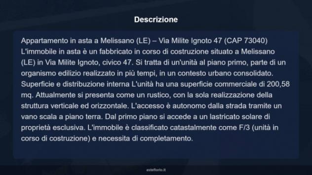 Immobile in asta di 200 m² in vendita a Melissano - Foto 11
