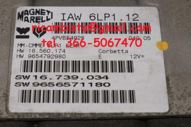 9656571180 IAW6LP1.12 Peugeot 407 centralina motore - Foto 3