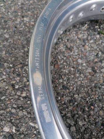 Cerchio anteriore alluminio BEHR 3.50 x 17" 32 fori LEGGERE BENE ANNUNCIO - Foto 3