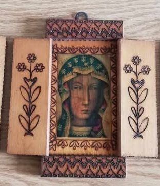 Quadretto immagine sacra Madonna, vintage