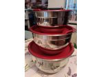 Set 3 bastardelle (ciotole da cucina) NUOVO CON SCATOLA Berti