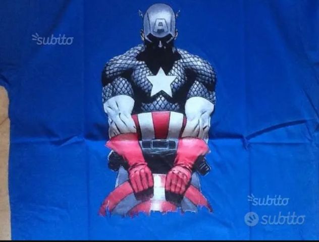 T-shirt originale Marvel di Capitan America NUOVA - Foto 3