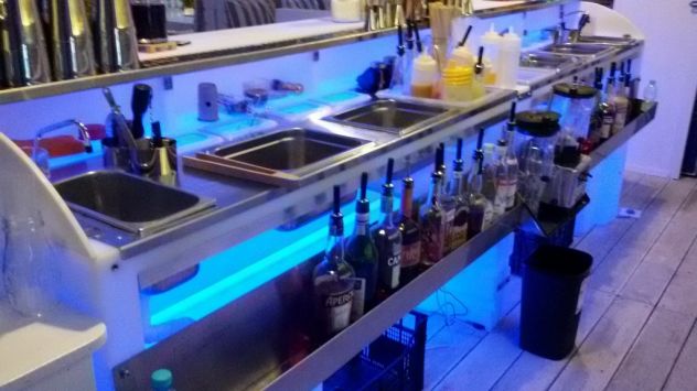 Bancone Bar Bart attrezzato con lavamani e cocktail station - Foto 2