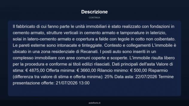Immobile in asta di 26 m² in vendita a Recanati - Foto 9