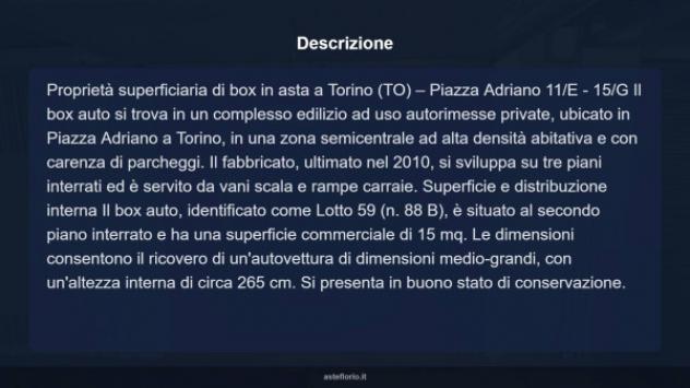 Immobile in asta di 15 m² in vendita a Torino - Foto 3