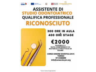 CORSO ASSISTENTE DI STUDIO ODONTOIATRICO