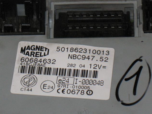 60684632 BCM BODY COMPUTER ALFA GT 60684632 501862310013 I-000048 I000048 - Foto 2