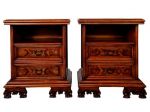 Coppia Comodini in LEGNO MASSICCIO - Arte Povera - x2 pezzi