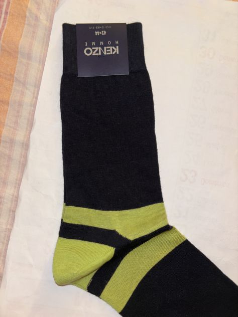 CALZE NUOVE DA UOMO LEGGERE FIRMATE ORIGINALI”KENZO”MADE IN ITALY IN COTONE - Foto 3