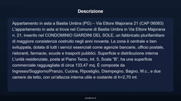 Immobile in asta di 133 m² con più di 5 locali e box auto in vendita a Bastia Umbra - Foto 3