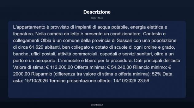 Immobile in asta di 56 m² in vendita a Olbia - Foto 12