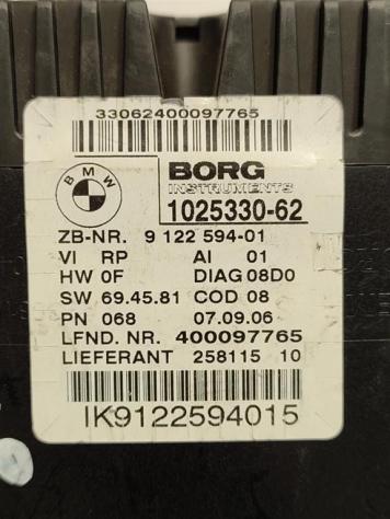 QUADRO STRUMENTI BMW Serie 3 E90 Berlina 9122594 -01 1025330-62 N46 (0508) - Foto 3