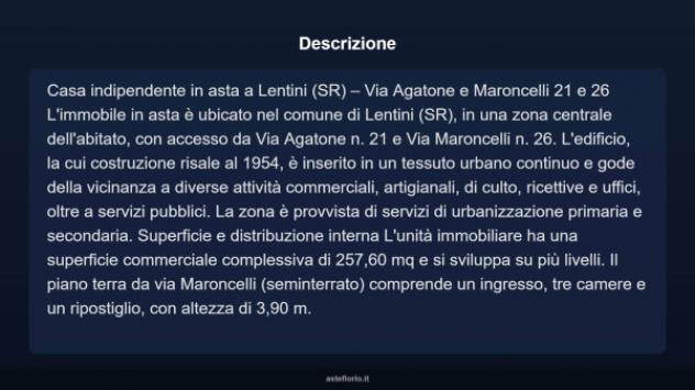 Immobile in asta di 257 m² con più di 5 locali in vendita a Lentini - Foto 4