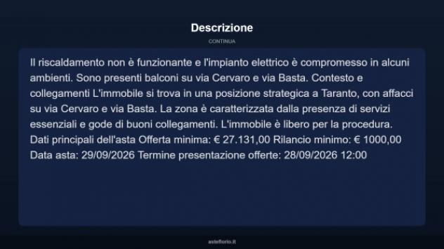 Immobile in asta di 130 m² con più di 5 locali in vendita a Taranto - Foto 5