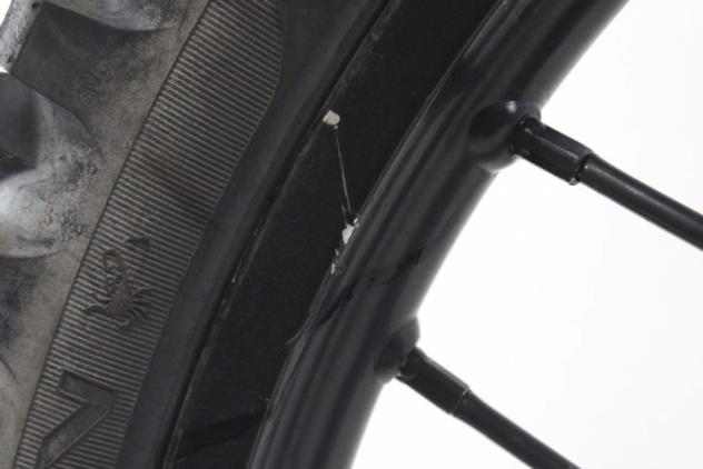 HONDA CRF 250 X 44650KSC000 CERCHIO A RAGGI ANTERIORE 21X1.60 2004 FRONT WHEEL PNEUMATICO OK - Foto 9