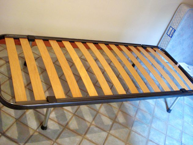 Rete Letto singolo SANAFLEX a doghe in legno+ottimo materasso Ennerev - Foto 2