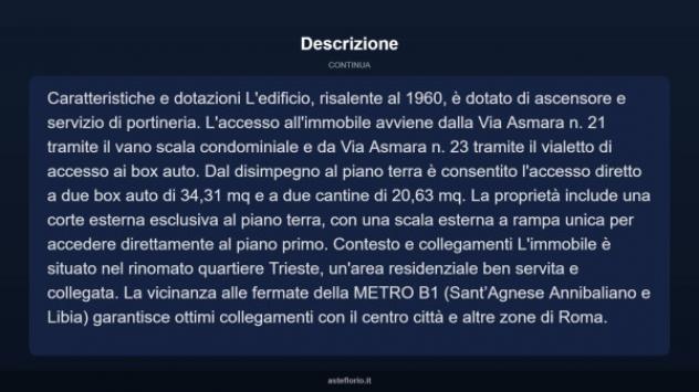 Immobile in asta di 185 m², box auto doppio in vendita a Roma - Foto 17