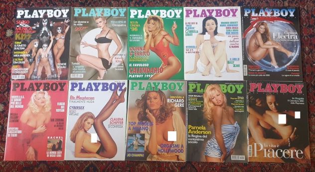 Lotto 10 Playboy Italia Elle Macpherson Gabriella Labate Carmen Electra ecc