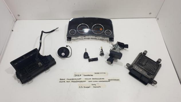 KIT CHIAVE JEEP Compass Serie P05150352AF (1115)