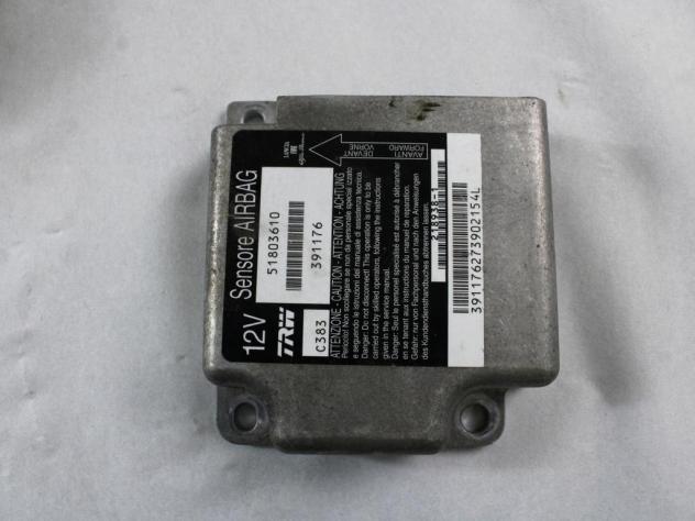 51803610 KIT AIRBAG FIAT PANDA 1.2 M 44KW 5M 5P (2009) RICAMBIO USATO CON PRETENSIONATORI CINTURE DI SICUREZZA, CENTRALINA AIRBAG, AIRBAG VOLANTE GUID - Foto 2