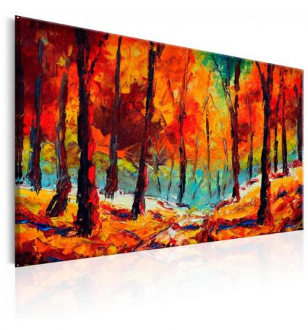 Quadro Alberi Rossi 90x60 E 120x80 ARREDALACASA