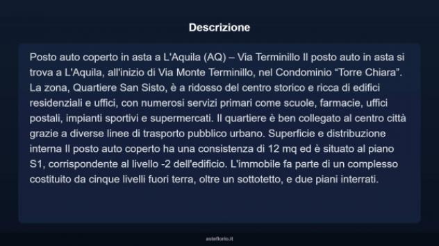 Immobile in asta di 12 m² in vendita a L'Aquila - Foto 3