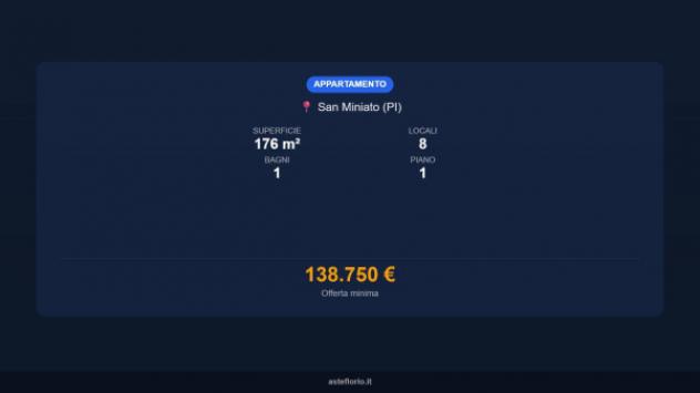 Immobile in asta di 176 m² con più di 5 locali in vendita a San Miniato - Foto 15