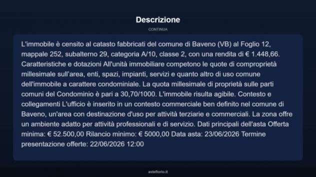 Immobile in asta di 136 m² in vendita a Baveno - Foto 9
