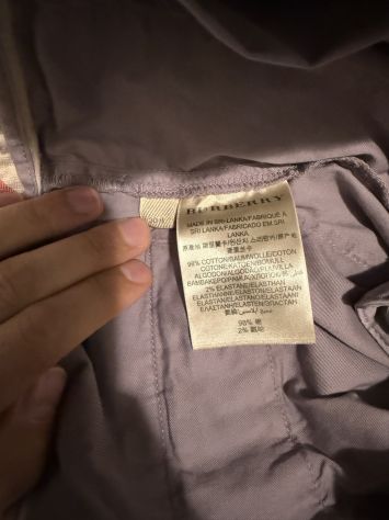 Pantalone burberry brit viola - Foto 5