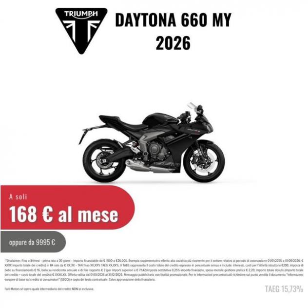 TRIUMPH Daytona 660 MY 2026 rif. 23471241 - Foto 2