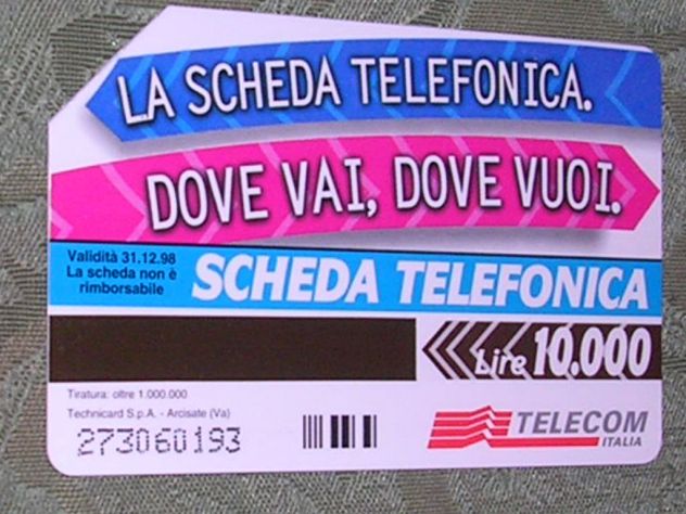 SCHEDA TELEFONICA ITALIA 9