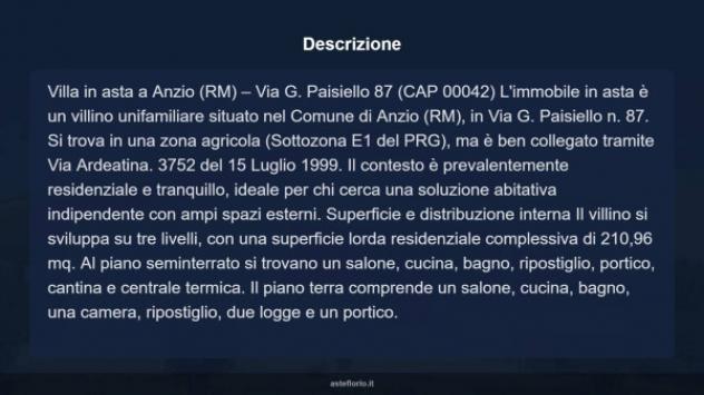 Immobile in asta di 210 m² con più di 5 locali e box auto in vendita a Anzio - Foto 11