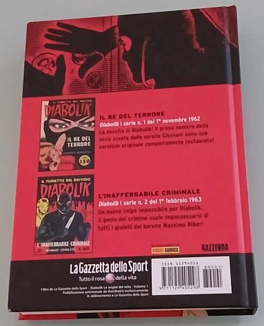 DIABOLIK N° 1 - LE ORIGINI DEL MITO - A. & L. GIUSSANI - LA GAZZETTA DELLO SPORT - Foto 4