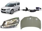 Skoda Yeti frontale paraurti parafango rinforzo airbag fanale 2013-18