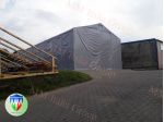 Tendone Tensostruttura 8,0 x 20,0 x 5,0 mt. telo Pvc 720 mt. Ignifugo