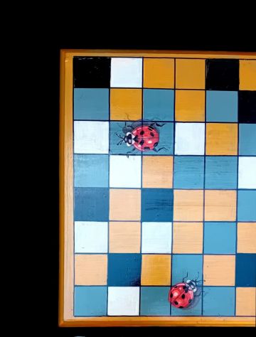 Tavolo "Coccinelle", dipinto e decorato a mano. - Foto 6