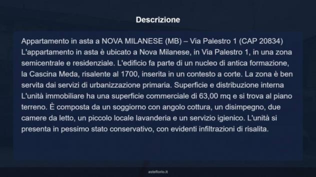 Immobile in asta di 63 m² in vendita a Nova Milanese - Foto 13