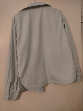 Camicia  verde chiaro con spacco finale laterale manica lunga - Foto 3