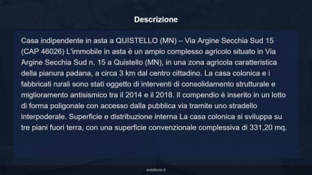 Immobile in asta di 331 m² con più di 5 locali in vendita a Quistello - Foto 13