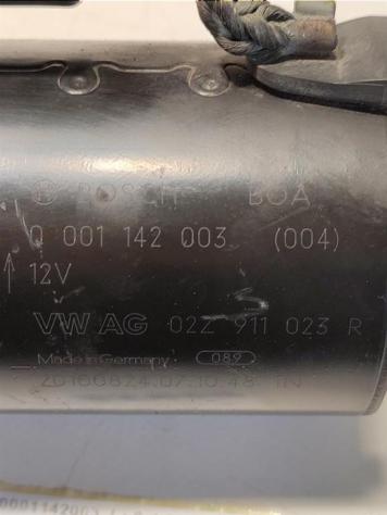 MOTORINO D' AVVIAMENTO VOLKSWAGEN Scirocco Serie (137) 02Z911023R 0001142003 CAX benzina 1390 (0814) - Foto 3