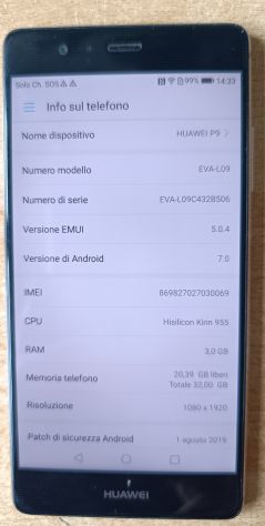 Cellulare Huawei P9 32Gb mod EVA-L09 - Foto 6