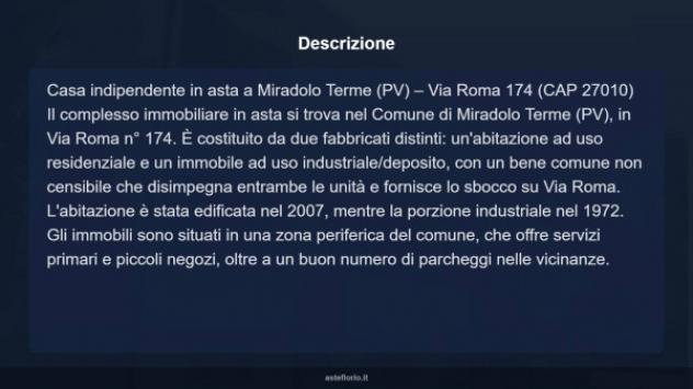 Immobile in asta di 150 m² con più di 5 locali in vendita a Miradolo Terme - Foto 12