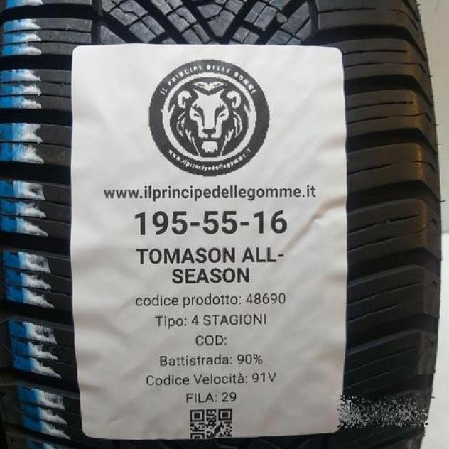 4 gomme 195 55 16 tomason a48690 - Foto 2