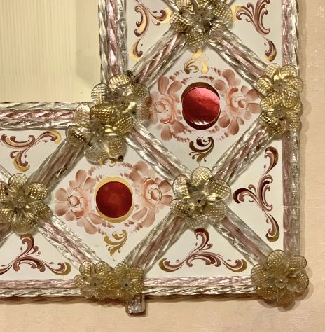 SPECCHIO DI MURANO CON SMALTI E ORO ZECCHINO - Foto 2