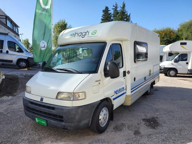 CAMPER ELNAGH DUCATO SEMINTEGRALE LETTO FRANCESE TENDALINO PORTABICI GENERALI USATO - Foto 2